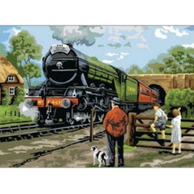 Peinture par Numéro (30x45cm) - Train à Vapeur