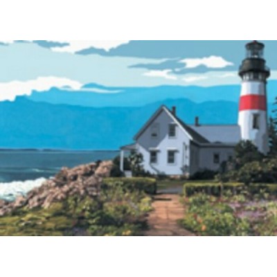 Peinture par Numéro (27x35cm) sur Toile - Phare