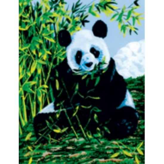 Peinture par Numéro (23x30cm) sur Toile - Panda