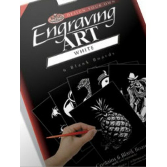 Cartes à Graver Royal & Langnickel 11x14''- 6 pièces / Blanc