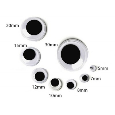 Yeux Mobiles : 15mm/100