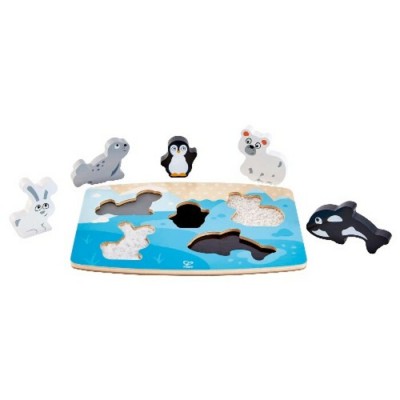 Casse-Tête Tactile  en Bois/6 mcx - Animaux...