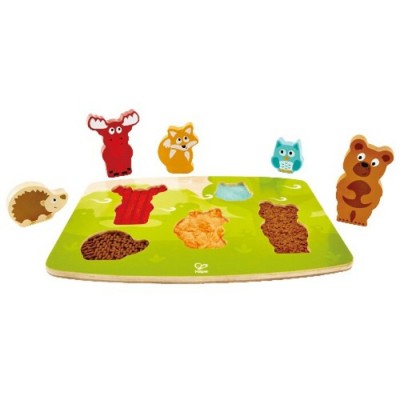 Casse-Tête Tactile en Bois/6 mcx - Animaux de la...