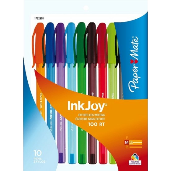 Stylo Bille InkJoy 100 - Ensemble 10 Couleurs...