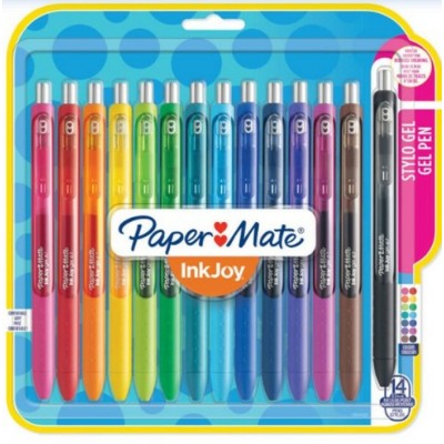 Stylo Gel InkJoy 0.7mm - Ensemble de 14 Couleurs