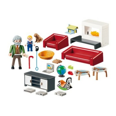 Playmobil Dollhouse - Salon avec Cheminée #70207