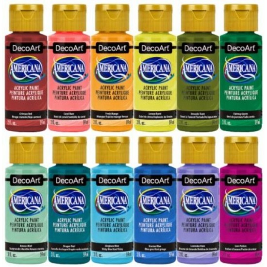 Acrylique Americana Décoart 59ml - PARTIE 4 (Couleur # 413 à 449)