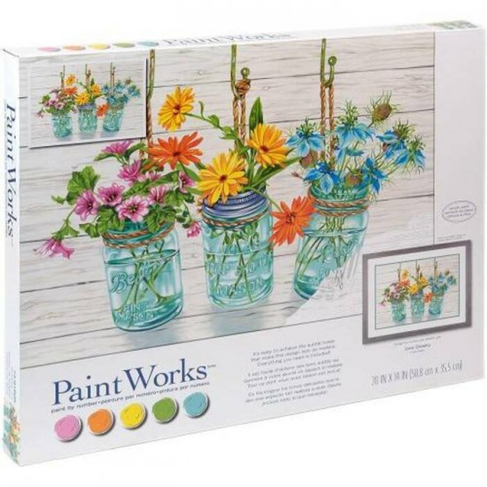 Peinture par Numéro 14X20": Bocaux de Floraison