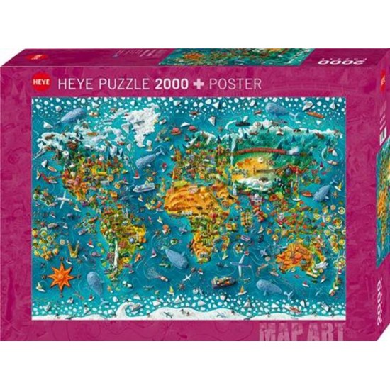 Casse-Tête /  2000 mcx : Map Art - Monde...