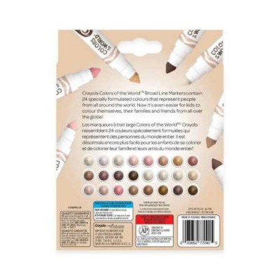 Marqueurs Lavables : Couleurs Multiculturelles/24