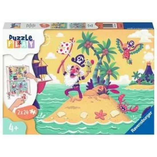 Casse-Tête / 2 x 24 mcx : Puzzle & Play - Chasse...