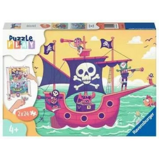 Casse-Tête / 2 x 24 mcx : Puzzle & Play - Terre...