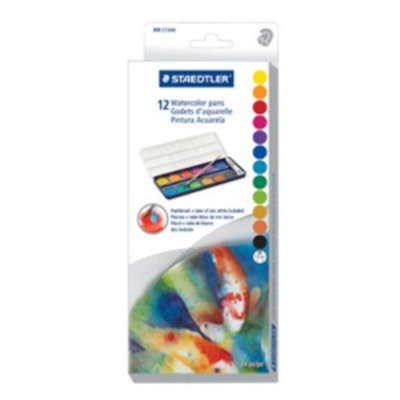 Aquarelle Staedtler : 12 pastilles