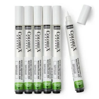 Marqueurs Encre Aquarelle Rechargeables Colorex (Vides)/6