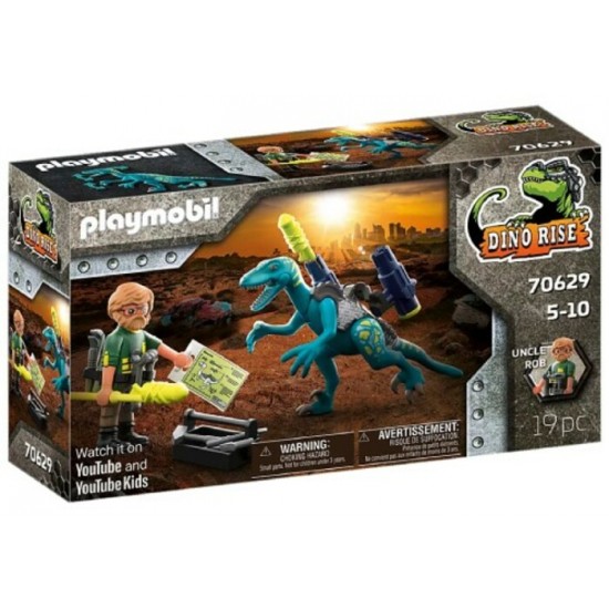 Playmobil - Dino Rise : Deinonychus avec Armes à...