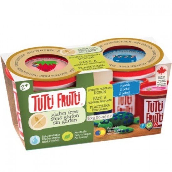 Pâte à Modeler Tutti Frutti Parfumée/2 x 100 gr - Fraise et Bleuet