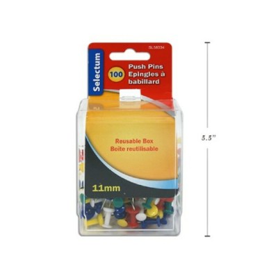 Punaises en Plastique - Couleurs Assorties,...