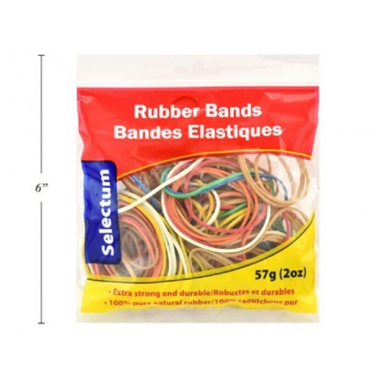 Élastiques de Couleurs Assorties - 57 gr (2oz)