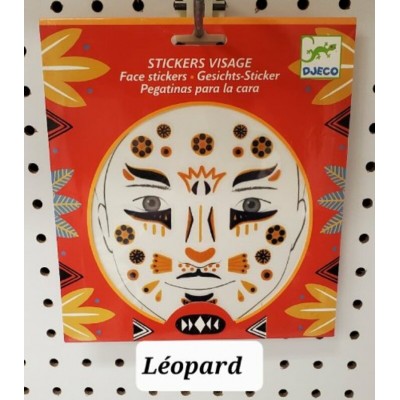 Autocollants Pour le Visage - Léopard