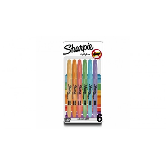 Surligneurs Sharpie Pocket Pastel - Ens. de 6