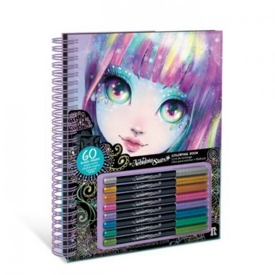 Nebulous Stars - Livre de Coloriage à Pages Noires (Isadora)