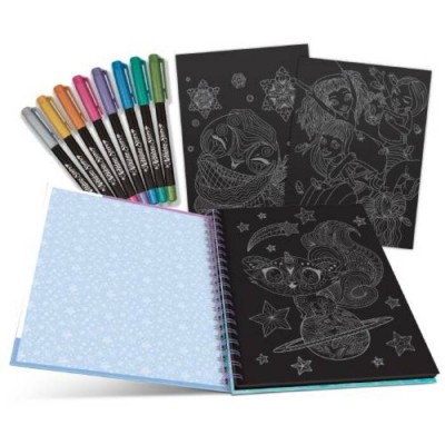 Nebulous Stars - Livre de Coloriage à Pages Noires (Isadora)