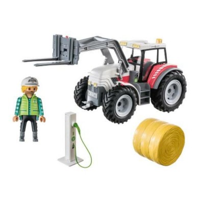 Playmobil - Country : Grand Tracteur et Borne de Recharge #71305