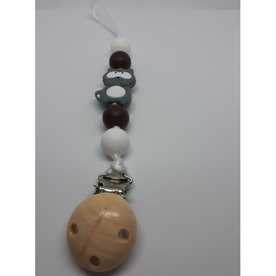 Attache-suce Raton laveur gris