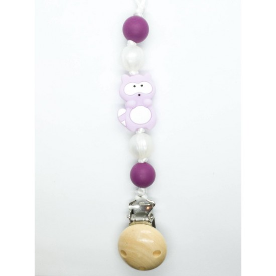 Attache-suce Raton laveur violet