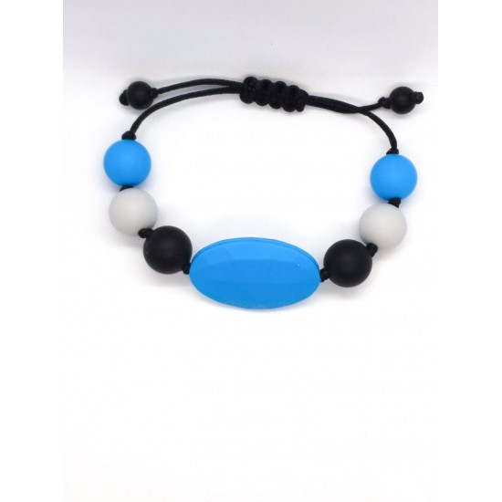 Bracelet ovale bleu