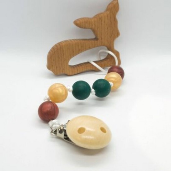 Attache-suce Jouet en bois Faon
