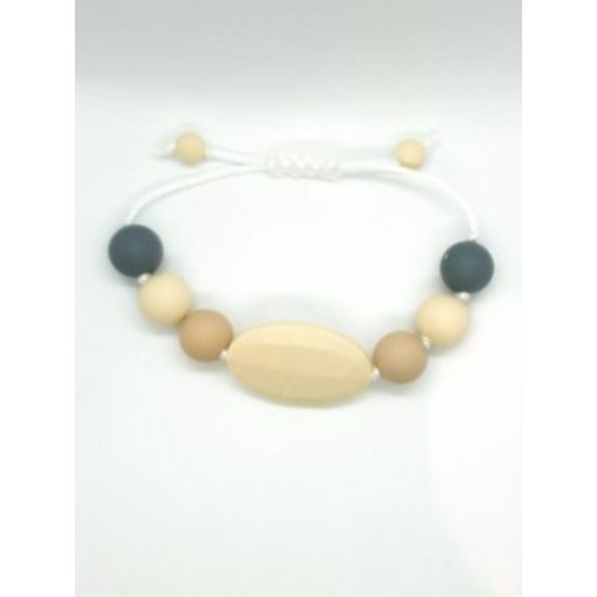 Bracelet ovale beige