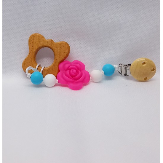 Attache-suce Jouet en bois Papillon