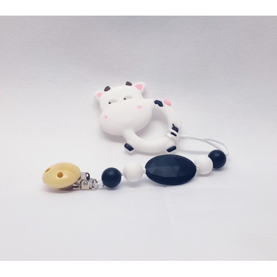 Attache-suce Jouet en silicone Vache