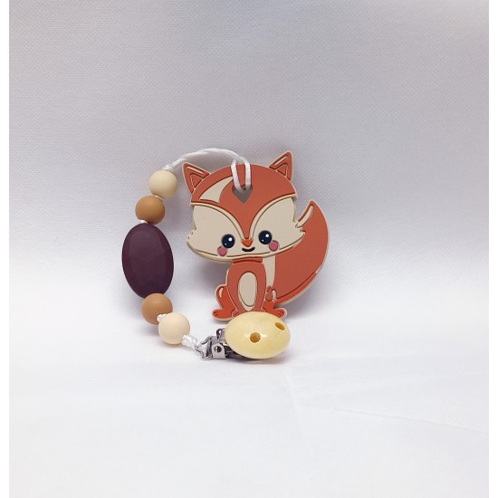 Attache-suce Jouet en silicone Renard