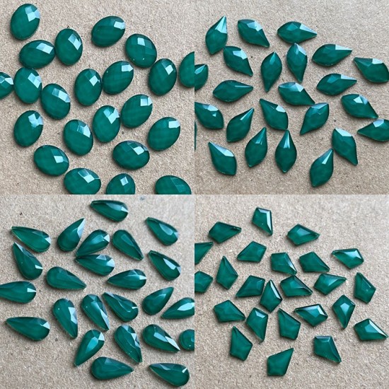 Diamants Pour Ongles | Vert émeraude matte 