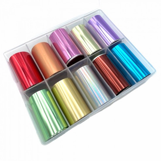 Papier Transfert (Foil) | Coffret 10 Couleurs