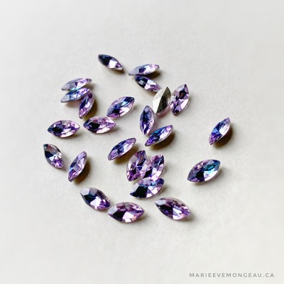 Diamants Pointe | Oeil De Chat Lilas Cristal