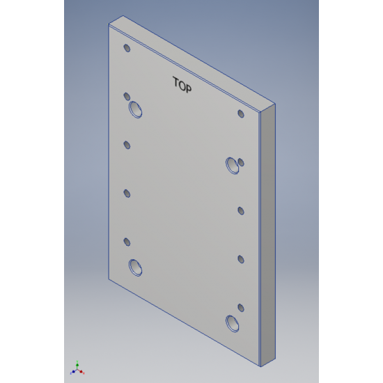 2.2kw square body adapter plate for HGH15 slider