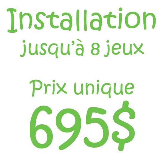 Installation 5 à 8 jeux