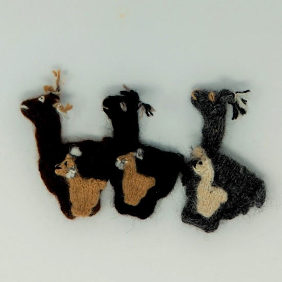 Marionnette de doigt Alpaga tricot