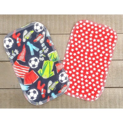 Lingettes hygiéniques: soccer revers chevrons rouges