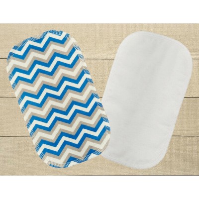 Lingettes hygiéniques: chevrons gris et bleus