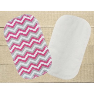 Lingettes hygiéniques: chevrons gris et roses