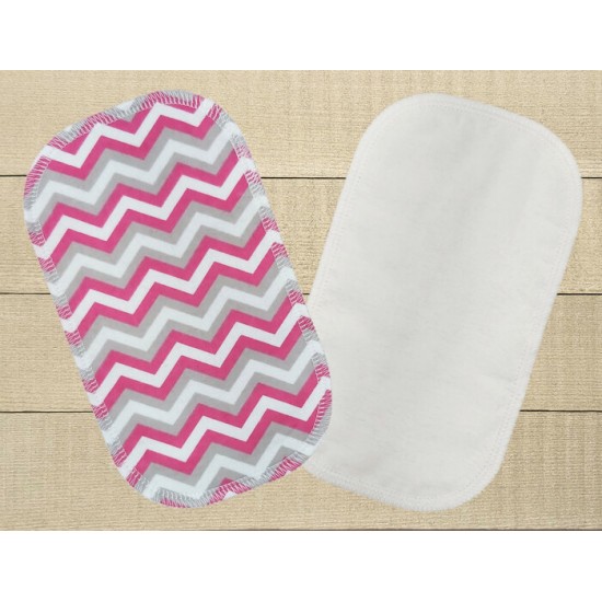 Lingettes hygiéniques: chevrons gris et roses