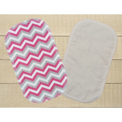 Lingettes hygiéniques: chevrons gris et roses