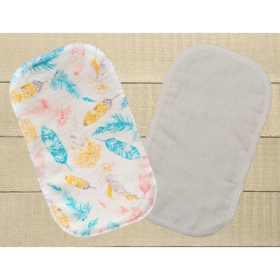 Lingettes hygiéniques: plumes revers gris pâle