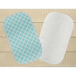 Lingettes hygiéniques: ogees bleus revers blanc