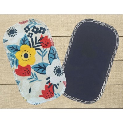 Lingettes hygiéniques: fleurs rouges et bleu...