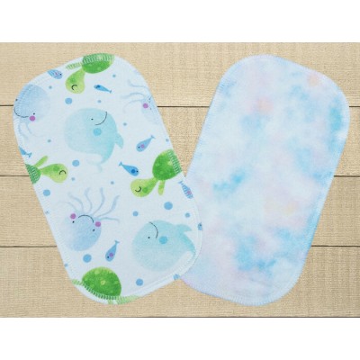 Lingettes hygiéniques: créatures marines